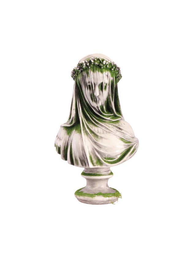 BUSTE POLYRESIN FRAU GEIST 20CM X 14CM X 34CM