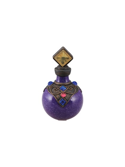 FLAKON KUNSTHARZ POTION VIOLETT DIA 9.5CM X 16.5CM