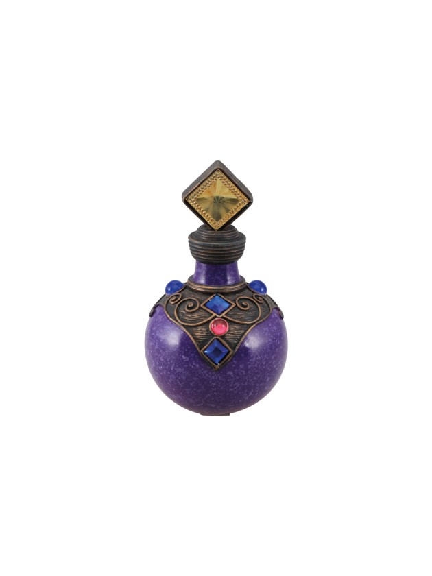FLAKON KUNSTHARZ POTION VIOLETT DIA 9.5CM X 16.5CM