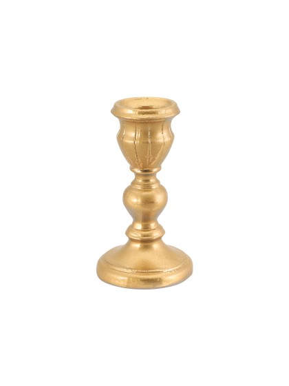KERZENHALTER FACKELKERZE POLYRESIN GOLD DIA 7.5CM X 13.7CM
