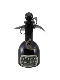 FLÄSCHCHEN MAGIE SCHWARZ HALLOWEEN DIA 8CM X 19.5CM