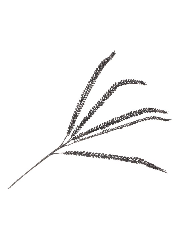 AST 5 BLÄTTER SCHWARZ PAILLETTEN 92CM