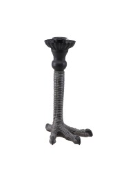 CHANDELIER POLYRESINE PATTE DE CORBEAU NOIR 10CM X 12CM X 19.5CM
