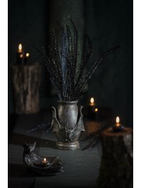 URNE POLYRESINE CHAUVE-SOURIS EFFET PEAU DE SERPENT DIA 19CM X 26CM