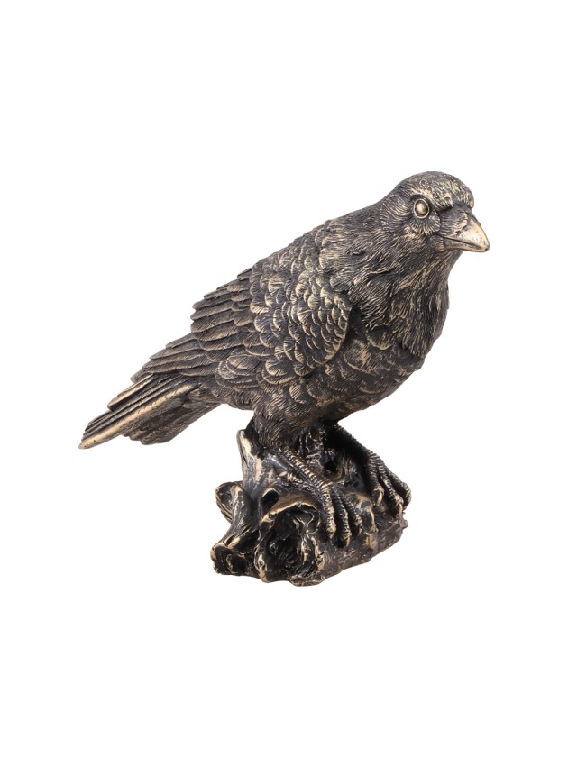 STATUE RABE BRONZE 7CM X 15CM X 13CM