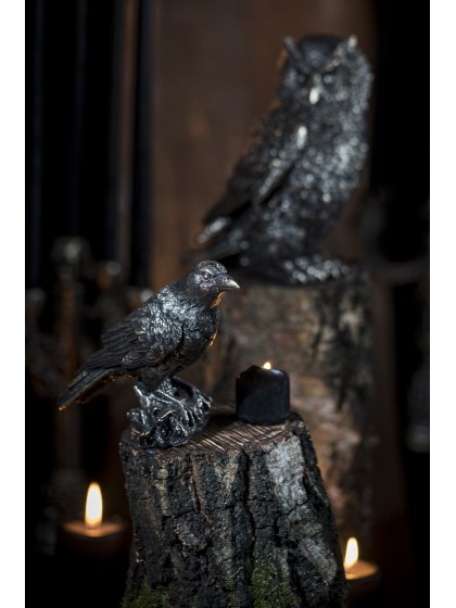 STATUE CORBEAU BRONZE 7CM X 15CM X 13CM