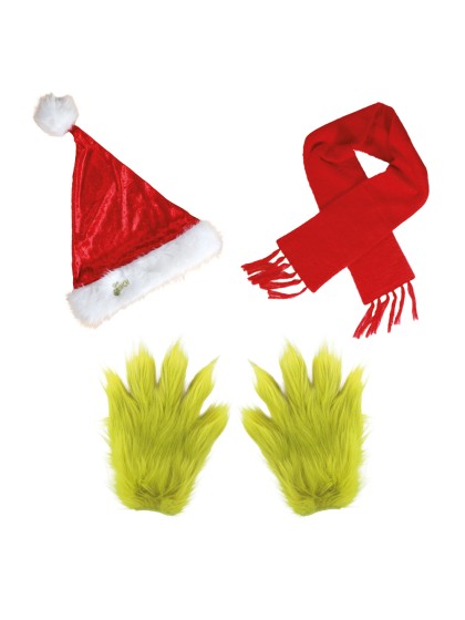 KIT ACCESSOIRES THE GRINCH ™ - 3 PIECES Bonnet Echarpe Gants 