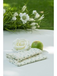 4 TETES DE ROSE IVOIRE DIA 11CM X 6CM