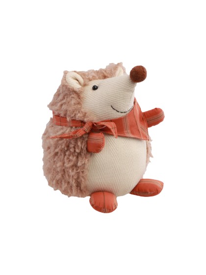 FABRIC HEDGEHOG WITH BANDANA 16CM X 19CM X 22CM