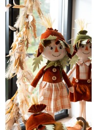 VOGELSCHEUCHESTOFF LEAFY DEBOUT 2 ASSORTIS 13CM X 10CM X 60CM