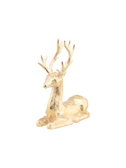 RENNE ASSIS GEOMETRIQUE PLASTIQUE OR 22CM X 8CM X 27CM