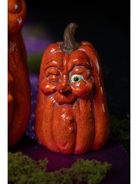 KÜRBIS GESICHT ZUZWINKERN KLEIN 8.5CM X 9CM X 14.4CM