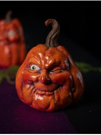 MEDIUM SIZE FACE PUMPKIN 13CM X 12.5CM X 16CM