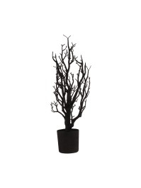 BAUM GEFLÖCKT SCHWARZ DIA 9CM X 53CM
