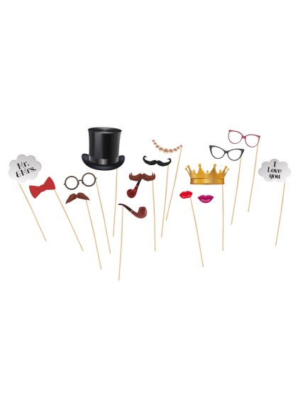 15PCS VINTAGE PHOTO BOOTH 