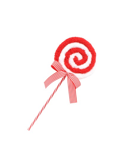 SUCETTE FOURRURE RUBAN CANDY STRIPES 15CM X 4CM X 36CM
