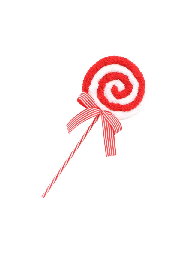 SUCETTE FOURRURE RUBAN CANDY STRIPES 15CM X 4CM X 36CM