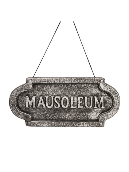 SCHILD POLYSTYROL AUFHÄNGEN MAUSOLEUM 44.5CM X 20CM X 3CM