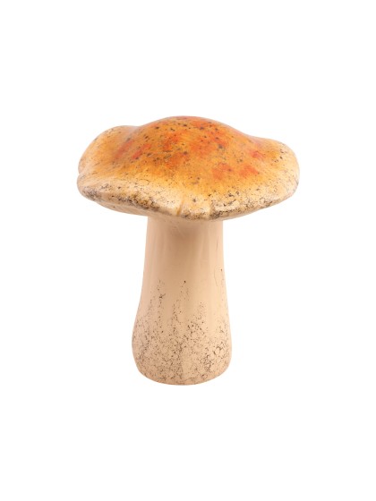 CHAMPIGNON TERRE CUITE BRUN 10.6CM X 10.3CM X 12.4CM