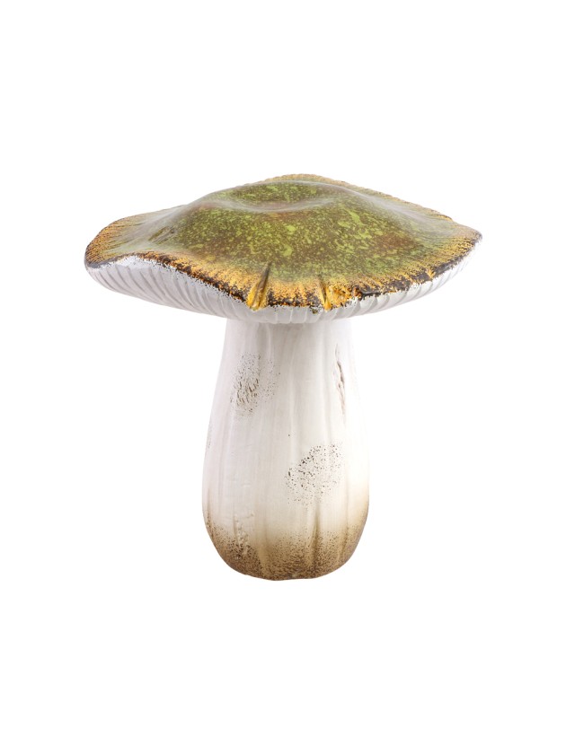 CHAMPIGNON TERRE CUITE VERT 19CM X 19CM X 18.5CM