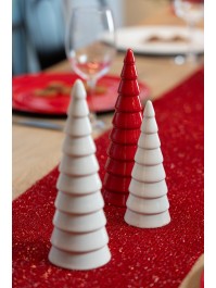 SAPIN CERAMIQUE CONE BLANC DIA 5.8CM X 15.8CM