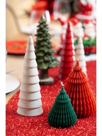 SAPIN CERAMIQUE CONE BLANC DIA 7CM X 20.6CM