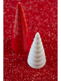 SAPIN CERAMIQUE CONE ROUGE DIA 7CM X 20.6CM