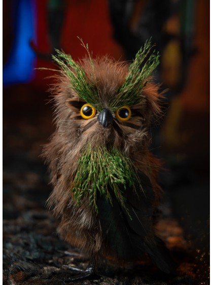 MEDIUM SIZE FOREST OWL 12CM X 10CM X 20CM