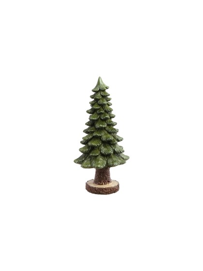 SAPIN POLYRESINE PM VERT DIA 11CM X 23CM