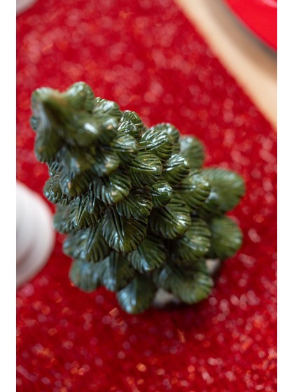 SAPIN POLYRESINE PM VERT DIA 11CM X 23CM