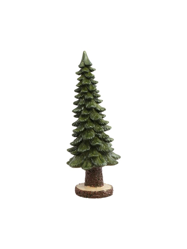 SAPIN POLYRESINE GM VERT DIA 13.5CM X 32.5CM