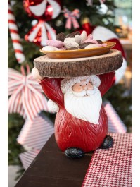 SUPPORT MAGNESIE XL PERE NOEL RONDIN DE BOIS 29.5CM X 26CM X 30.8CM
