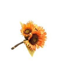 BUNCH 5 ORANGE SUNFLOWERS DIA 21CM X 25CM 