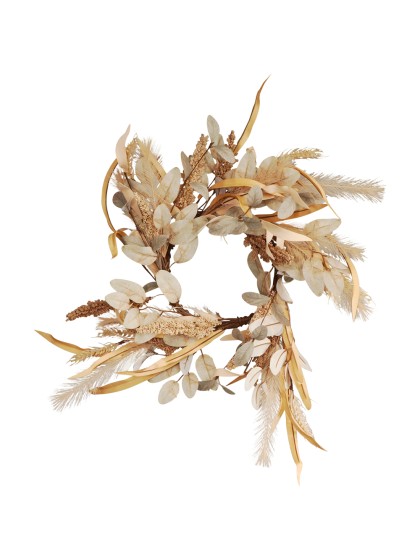 COURONNE ARTIFICIELLE AUTOMNALE NATURE DIA 60CM X 10CM