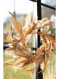 COURONNE ARTIFICIELLE AUTOMNALE NATURE DIA 60CM X 10CM