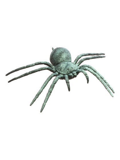 IRIDESCENT GREEN PLASTIC SPIDER 23CM X  17.5CM X 3.8CM
