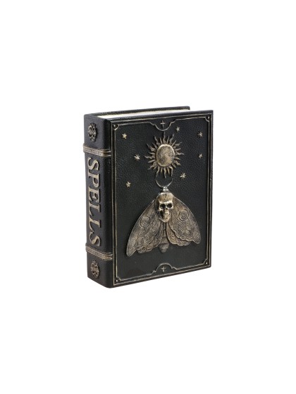 BUCH AUS SORTILEGES SCHMETTERLEINENG TOTENKOPF 15CM X 6CM X 20CM