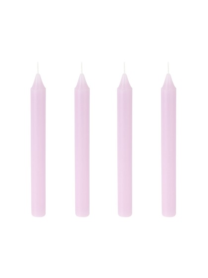 SET 4 BOUGIES FLAMBEAUX LAVANDE DIA 2CM X 20CM