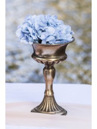 COUPOLE SUR PIED MAJESTIC OR MAT BROSSE DIA 15.5CM X 24.5CM