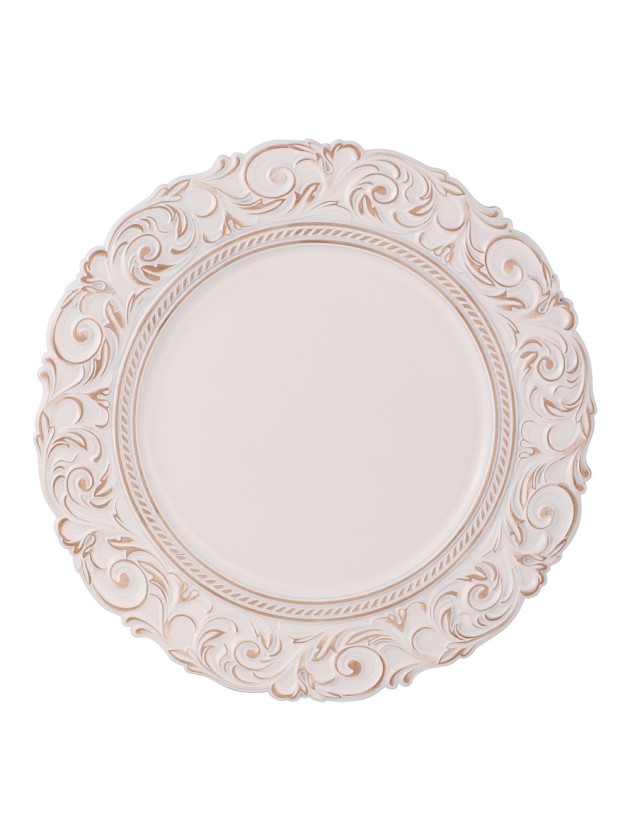 SOUS-ASSIETTE PP RELIEF BAROCO DIA 33CM