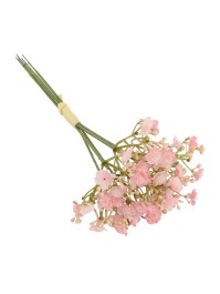BOUQUET 6 TIGES GYPSOPHILES ROSE NYMPHEA DIA 12CM X 24CM