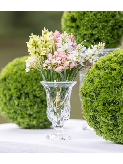 BOUQUET 6 TIGES GYPSOPHILES ROSE NYMPHEA DIA 12CM X 24CM