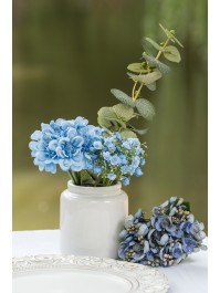 BOUQUET 6 TIGES GYPSOPHILES BLEUS DIA 12CM X 24CM