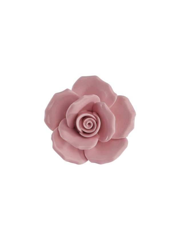 ROSE CERAMIQUE ROSE BLUSH 6.5 X 7CM X 3.5CM