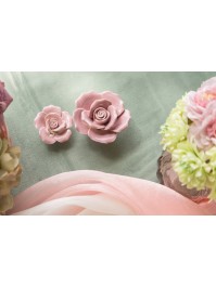 ROSE CERAMIQUE ROSE BLUSH 6.5 X 7CM X 3.5CM