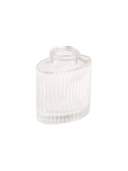 VASE GLAS HELIOS TRANSPARENT 7CM X 4.5CM X 8CM