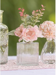 VASE VERRE HELIOS TRANSPARENT 7CM X 4.5CM X 8CM