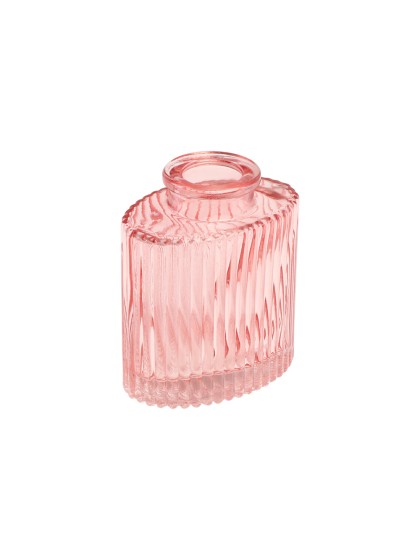 VASE VERRE HELIOS ROSE NYMPHEA 7CM X 4.5CM X 8CM