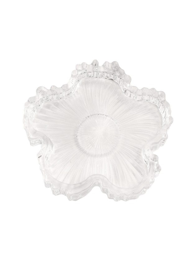BASE KERZENHALTER GLAZE GLAS TRANSPARENT DIA 11.5CM X 1.8CM