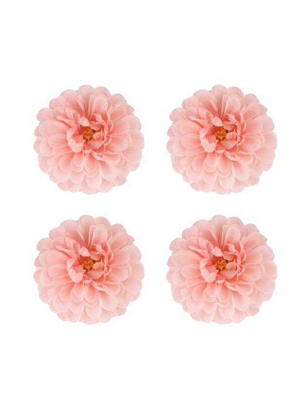 4 NYMPHEA PINK DAHLIAS DIA 8.5CM X 5CM